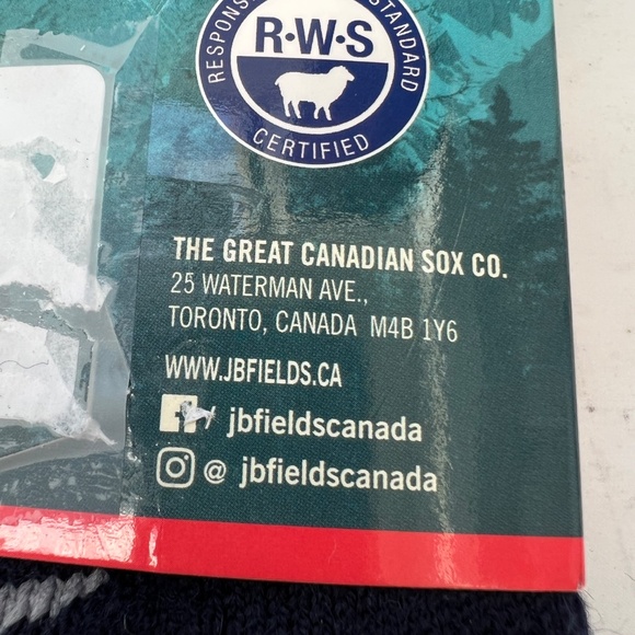 New J.B. Fields Socks Hiking Size L 8 - 12 Dark Blue Icelandic Merino Wool -30 - Picture 5 of 8